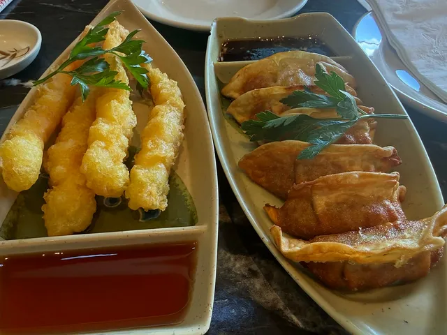 Tempura and gyoza